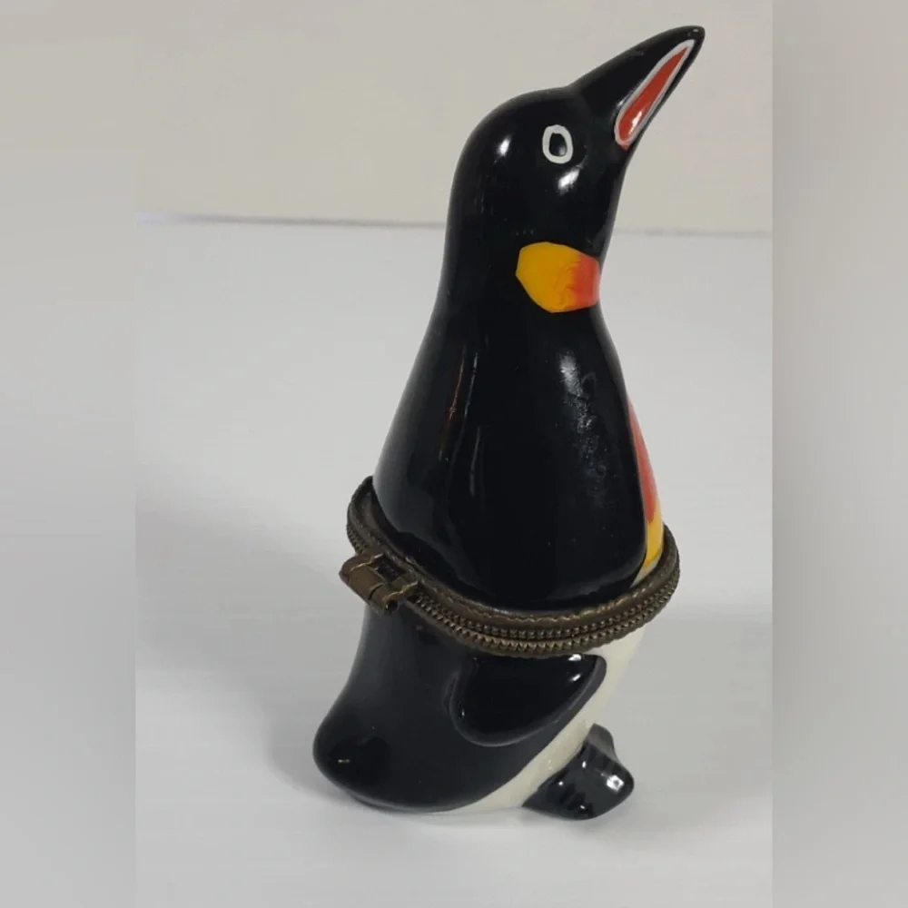 Emperor Penguin porcelain trinket Box